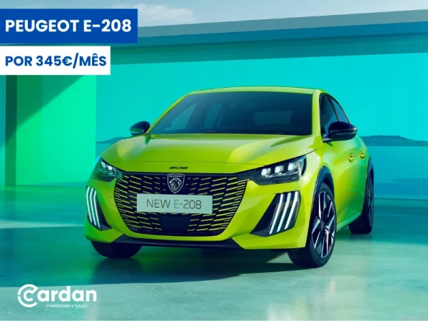campanha empresas Peugeot E-208 cardan